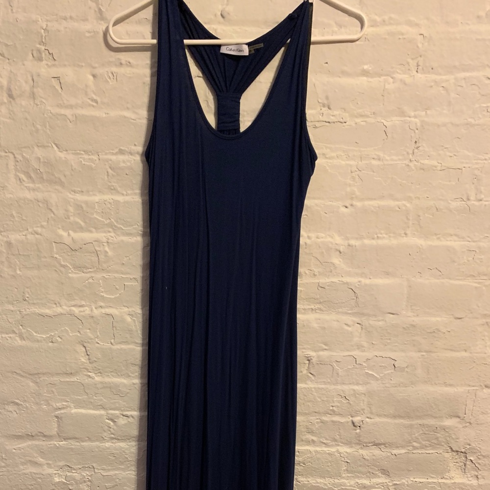 Calvin Klein Navy Blue Maxi Dress